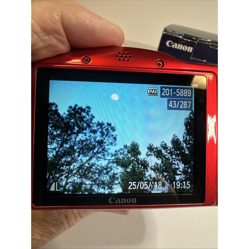 Canon PowerShot SX410 IS 20.0MP Digital Camera Red 40x Zoom Tested With Battery - Picture 16 of 16